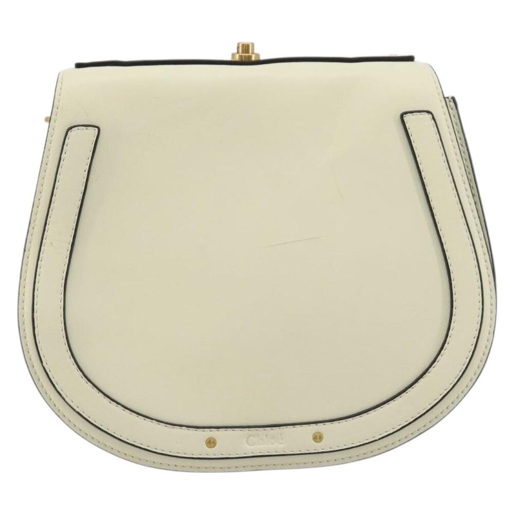 Chloe Nile Small Bracelet Shoulder Bag Suede Cream
